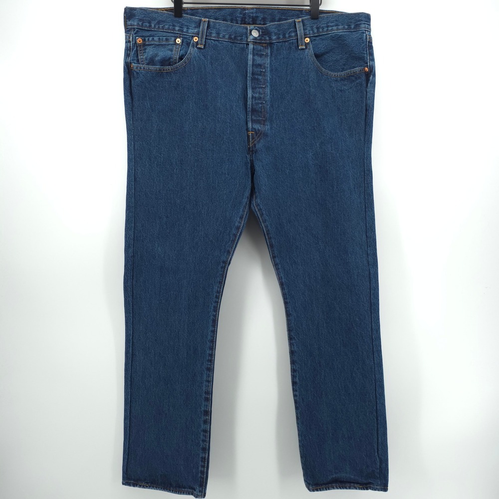 Levi's Mens Jeans 501 Original Fit 40x30 Blue Medium Wash Denim Button Fly